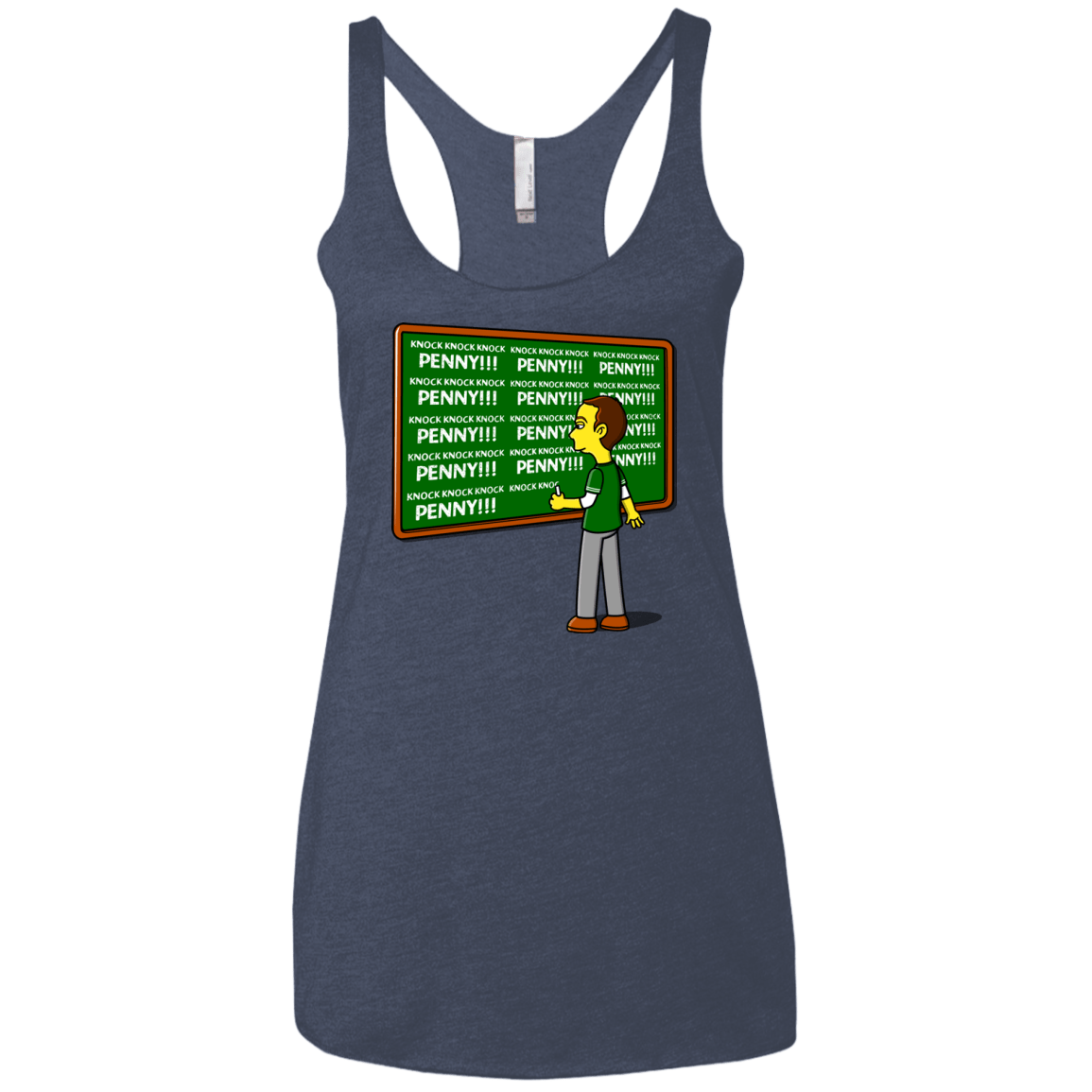 T-Shirts Vintage Navy / X-Small Blackboard Theory Women's Triblend Racerback Tank