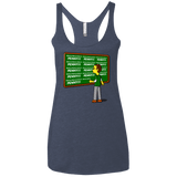 T-Shirts Vintage Navy / X-Small Blackboard Theory Women's Triblend Racerback Tank