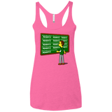 T-Shirts Vintage Pink / X-Small Blackboard Theory Women's Triblend Racerback Tank