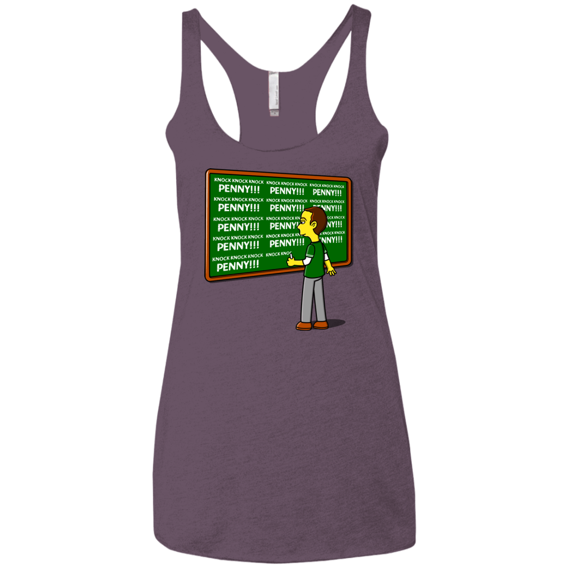 T-Shirts Vintage Purple / X-Small Blackboard Theory Women's Triblend Racerback Tank