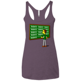 T-Shirts Vintage Purple / X-Small Blackboard Theory Women's Triblend Racerback Tank