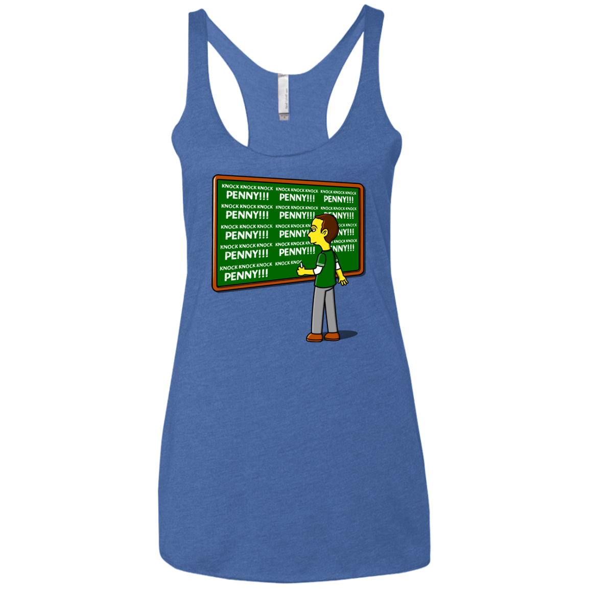 T-Shirts Vintage Royal / X-Small Blackboard Theory Women's Triblend Racerback Tank