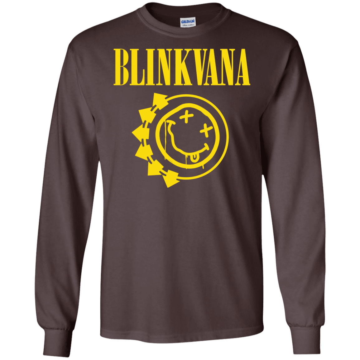 T-Shirts Dark Chocolate / S Blinkvana Men's Long Sleeve T-Shirt