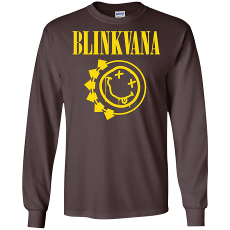 T-Shirts Dark Chocolate / S Blinkvana Men's Long Sleeve T-Shirt