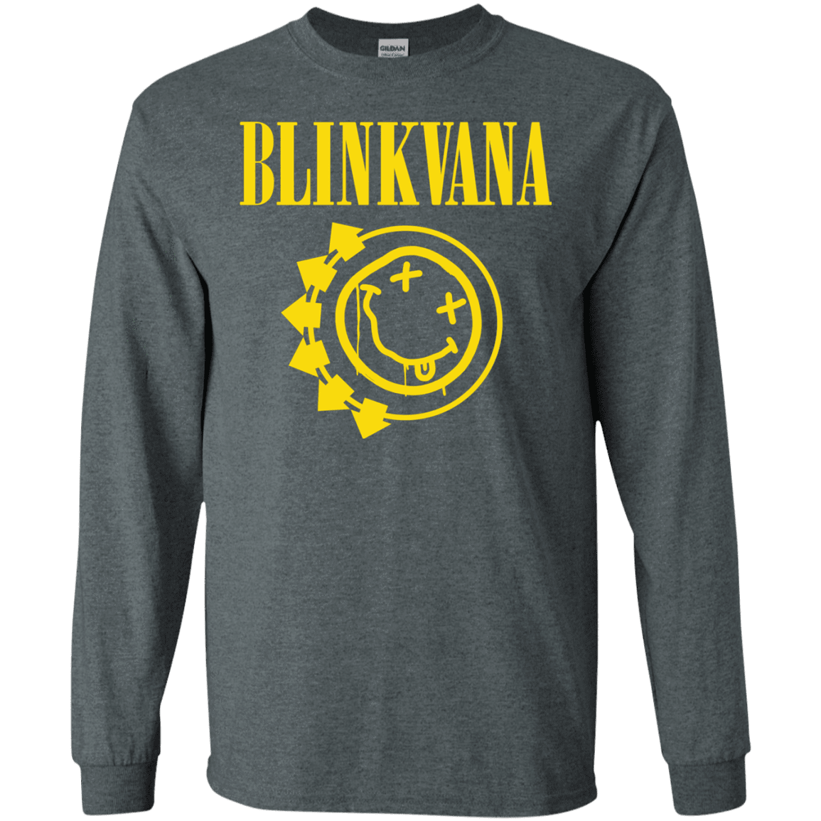 T-Shirts Dark Heather / S Blinkvana Men's Long Sleeve T-Shirt