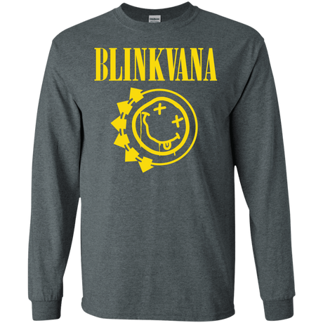 T-Shirts Dark Heather / S Blinkvana Men's Long Sleeve T-Shirt