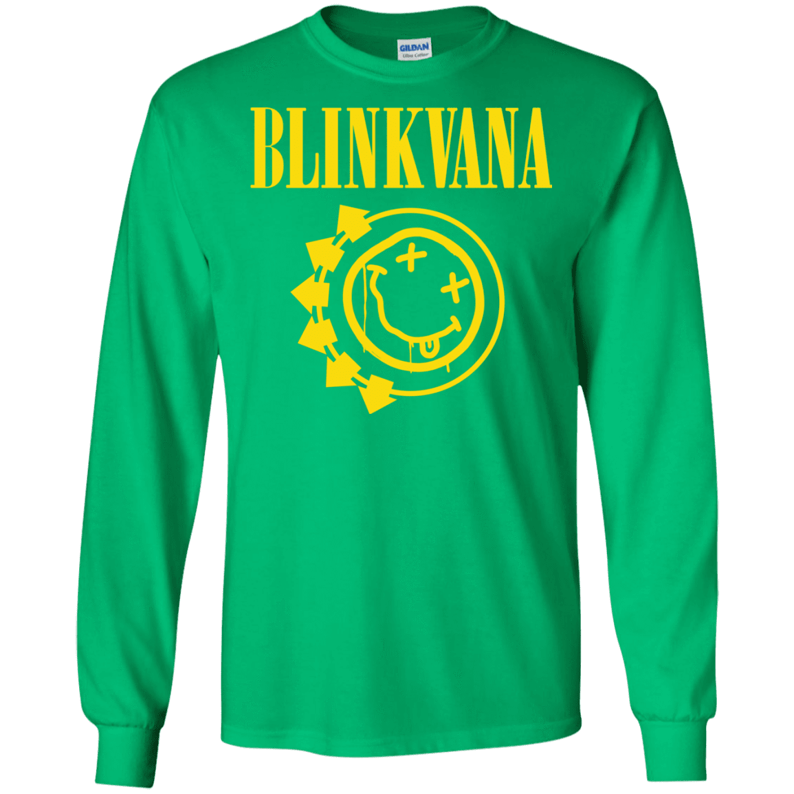 T-Shirts Irish Green / S Blinkvana Men's Long Sleeve T-Shirt