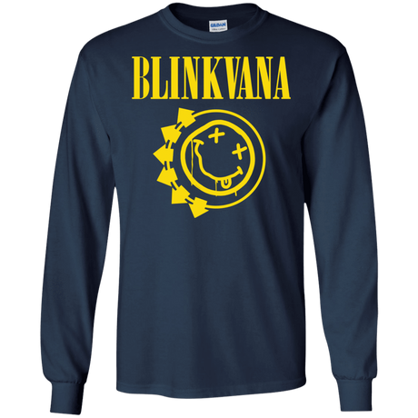 T-Shirts Navy / S Blinkvana Men's Long Sleeve T-Shirt