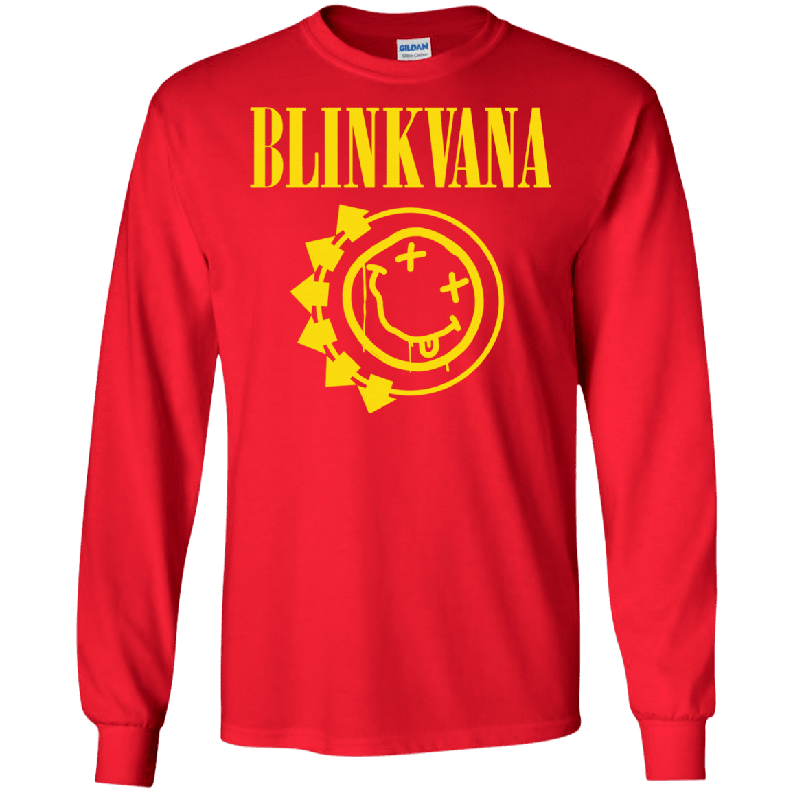 T-Shirts Red / S Blinkvana Men's Long Sleeve T-Shirt