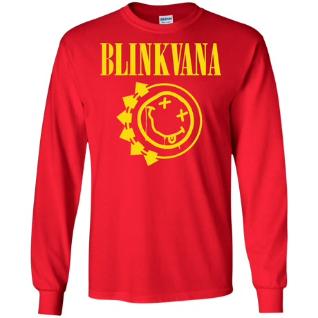 T-Shirts Red / S Blinkvana Men's Long Sleeve T-Shirt