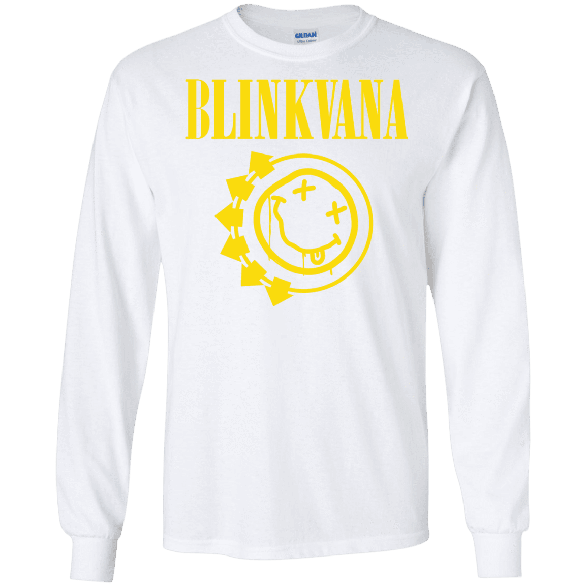 T-Shirts White / S Blinkvana Men's Long Sleeve T-Shirt