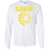 T-Shirts White / S Blinkvana Men's Long Sleeve T-Shirt