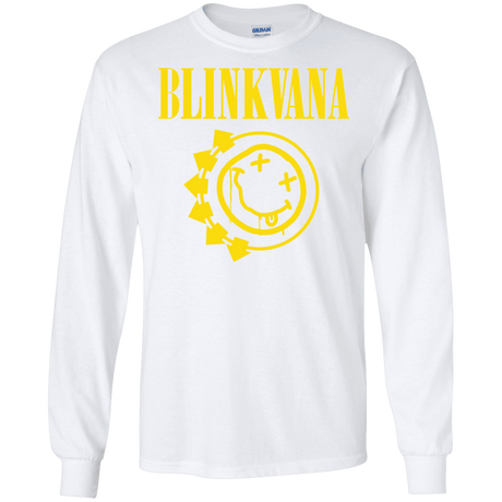 T-Shirts White / S Blinkvana Men's Long Sleeve T-Shirt