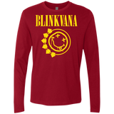 T-Shirts Cardinal / S Blinkvana Men's Premium Long Sleeve