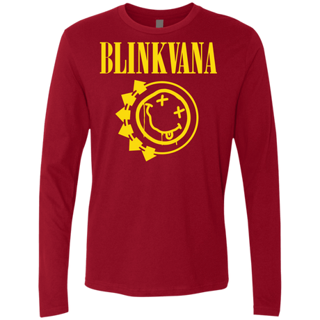 T-Shirts Cardinal / S Blinkvana Men's Premium Long Sleeve