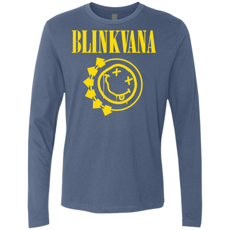 T-Shirts Indigo / S Blinkvana Men's Premium Long Sleeve