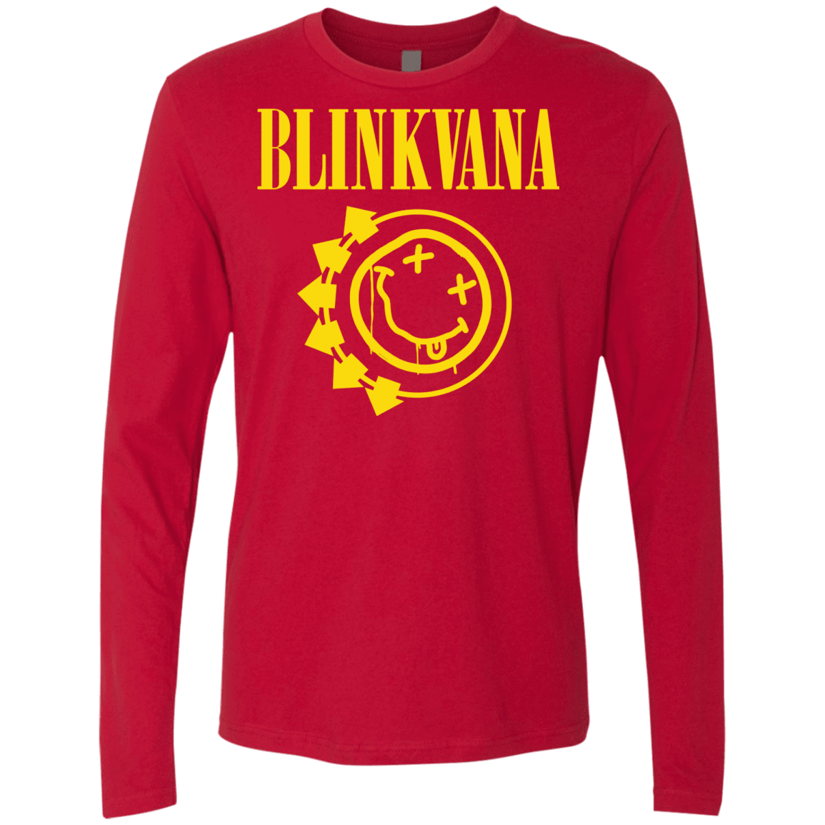 T-Shirts Red / S Blinkvana Men's Premium Long Sleeve