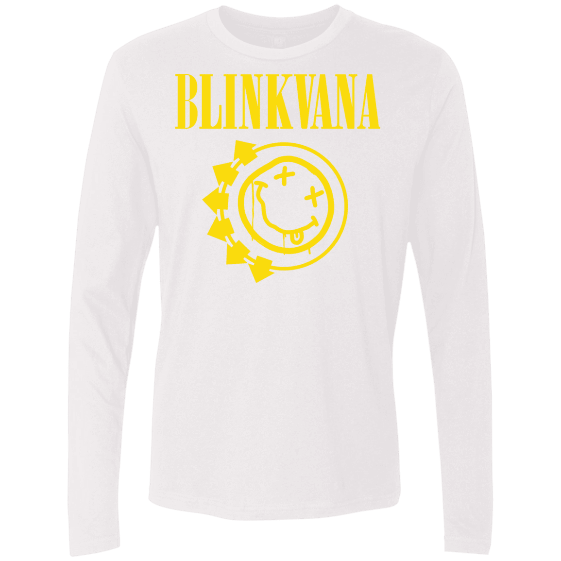 T-Shirts White / S Blinkvana Men's Premium Long Sleeve