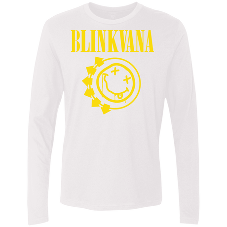 T-Shirts White / S Blinkvana Men's Premium Long Sleeve