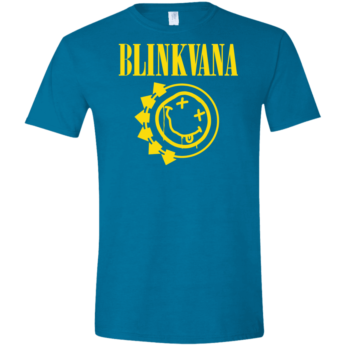 T-Shirts Antique Sapphire / S Blinkvana Men's Semi-Fitted Softstyle