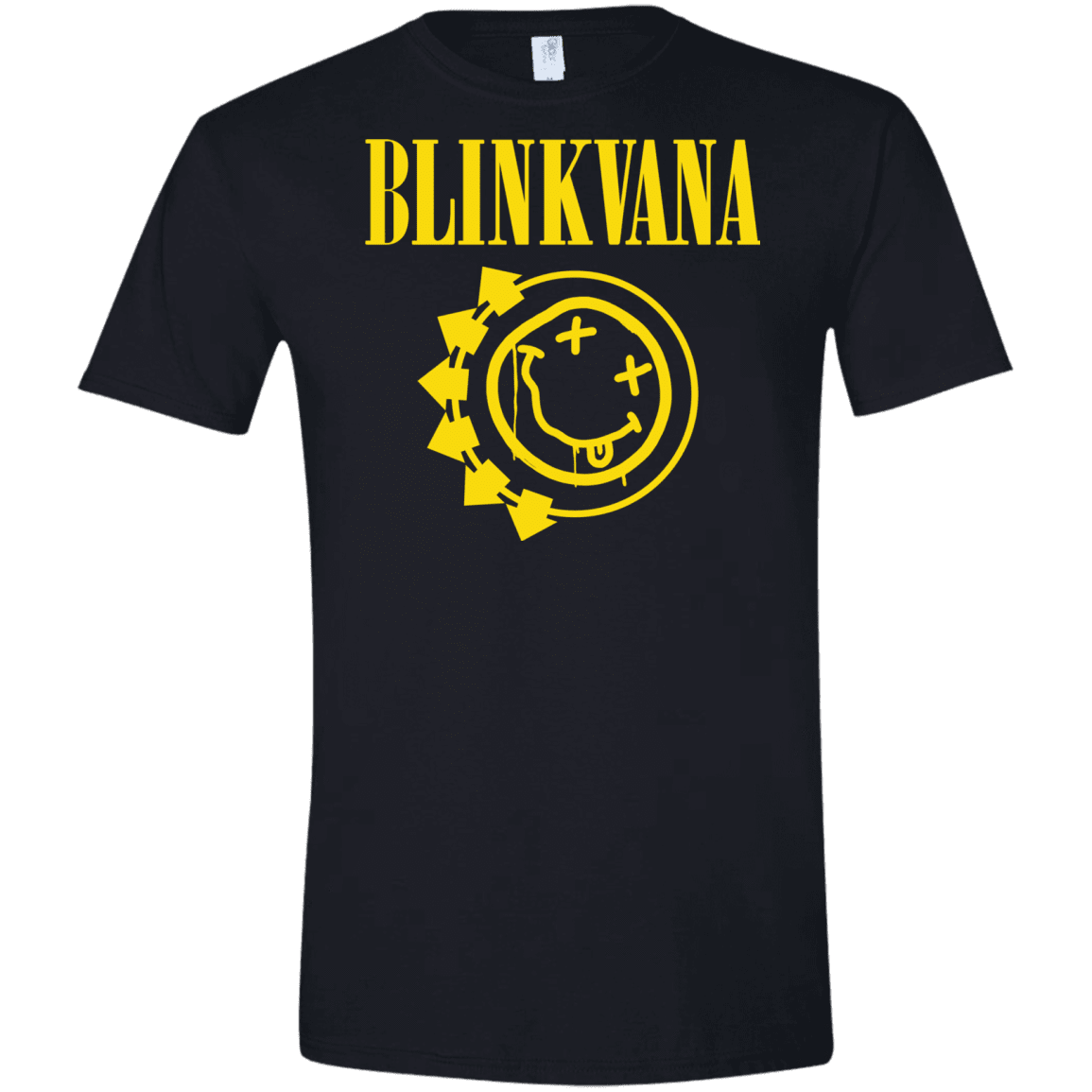 T-Shirts Black / X-Small Blinkvana Men's Semi-Fitted Softstyle