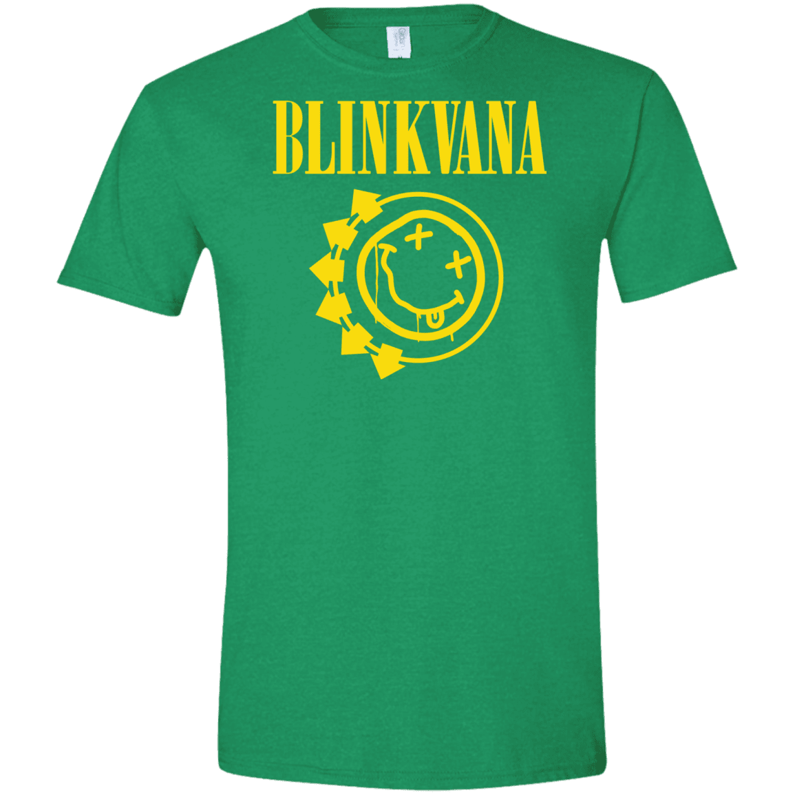 T-Shirts Heather Irish Green / S Blinkvana Men's Semi-Fitted Softstyle