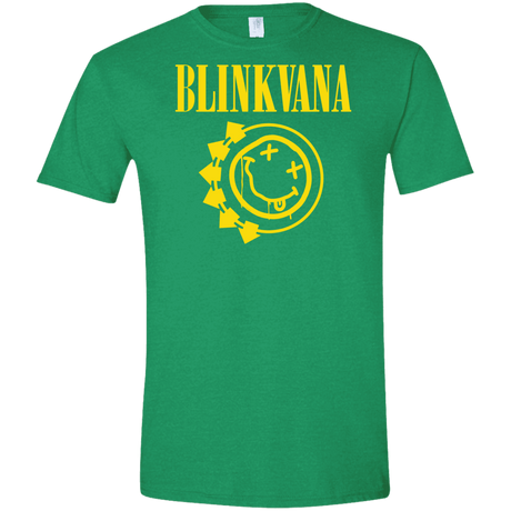 T-Shirts Heather Irish Green / S Blinkvana Men's Semi-Fitted Softstyle