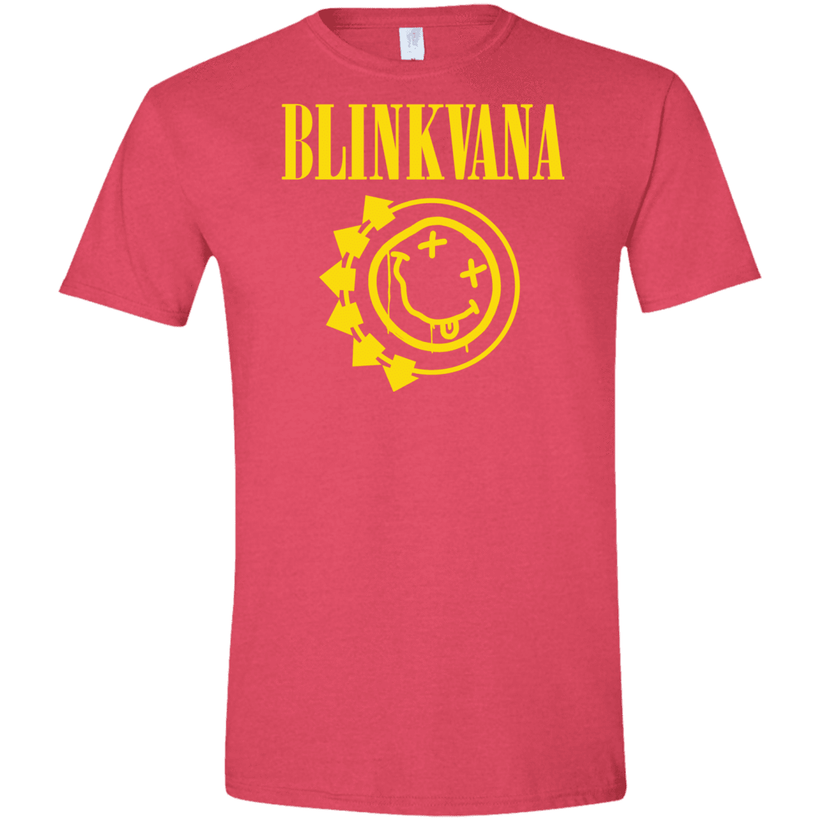 T-Shirts Heather Red / S Blinkvana Men's Semi-Fitted Softstyle