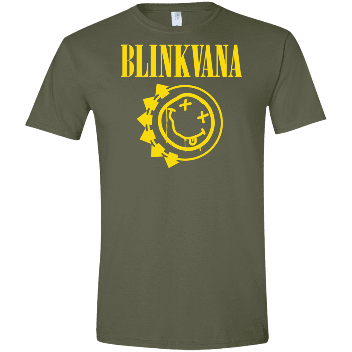 T-Shirts Military Green / S Blinkvana Men's Semi-Fitted Softstyle