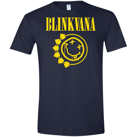 T-Shirts Navy / X-Small Blinkvana Men's Semi-Fitted Softstyle