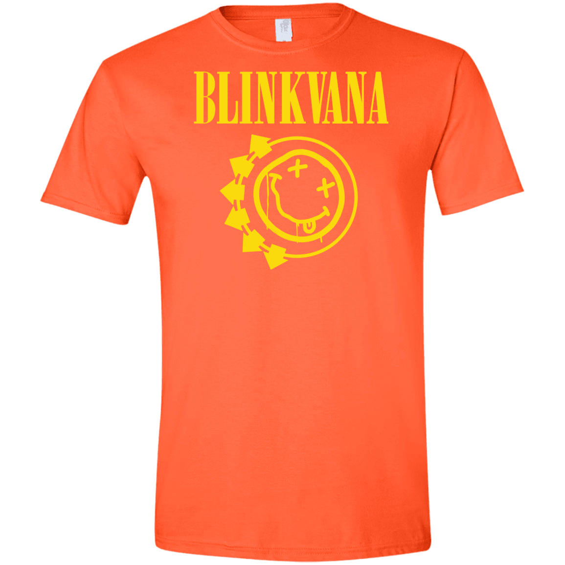 T-Shirts Orange / S Blinkvana Men's Semi-Fitted Softstyle