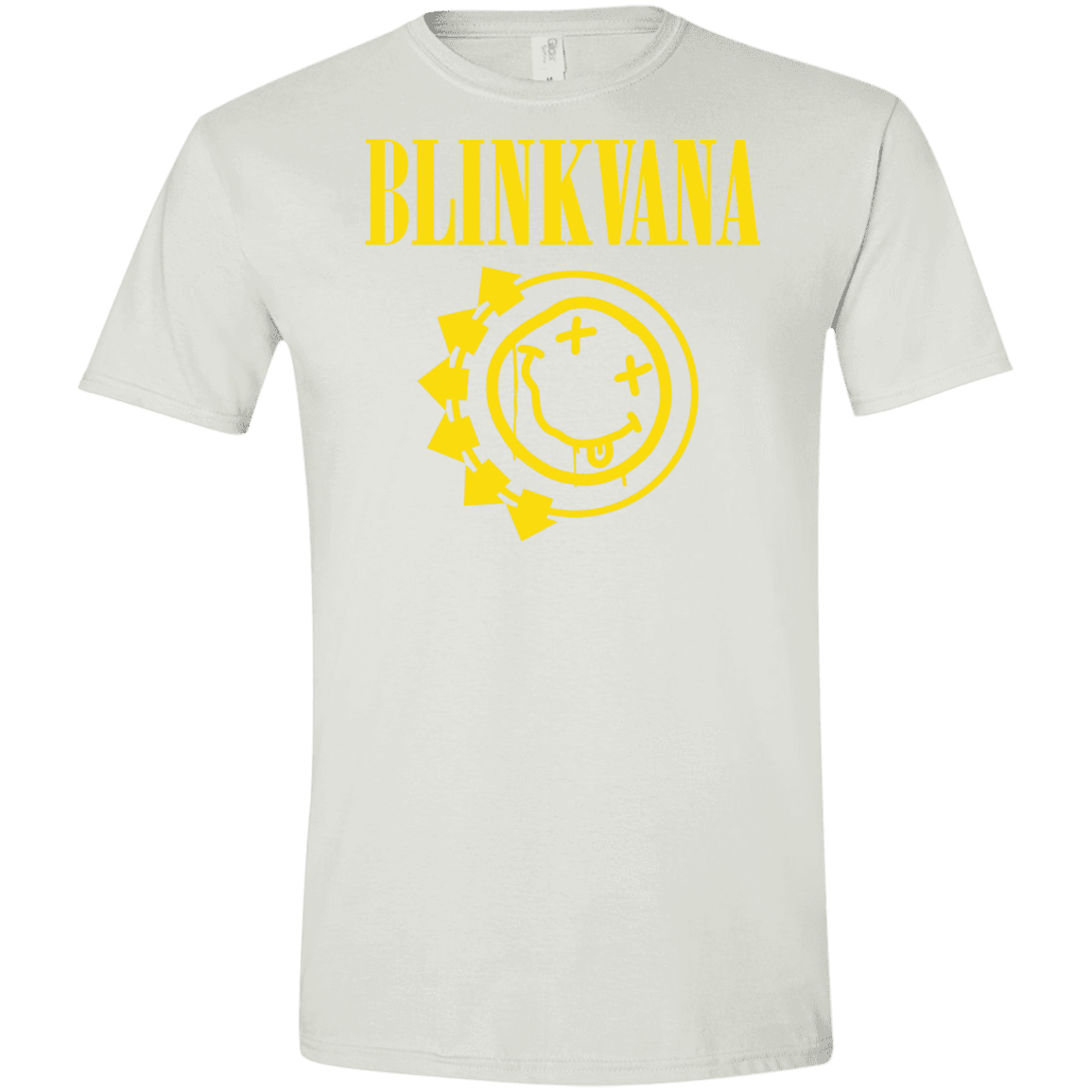 T-Shirts White / X-Small Blinkvana Men's Semi-Fitted Softstyle