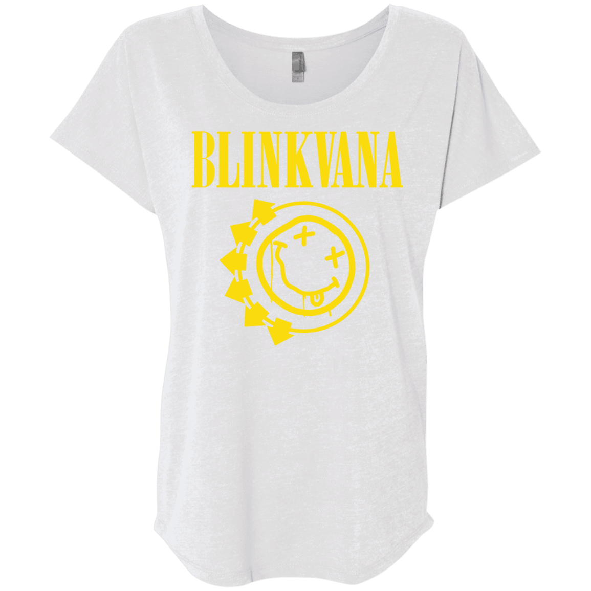 T-Shirts Heather White / X-Small Blinkvana Triblend Dolman Sleeve