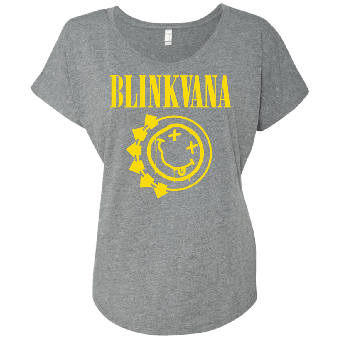 T-Shirts Premium Heather / X-Small Blinkvana Triblend Dolman Sleeve