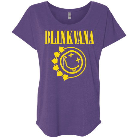 T-Shirts Purple Rush / X-Small Blinkvana Triblend Dolman Sleeve