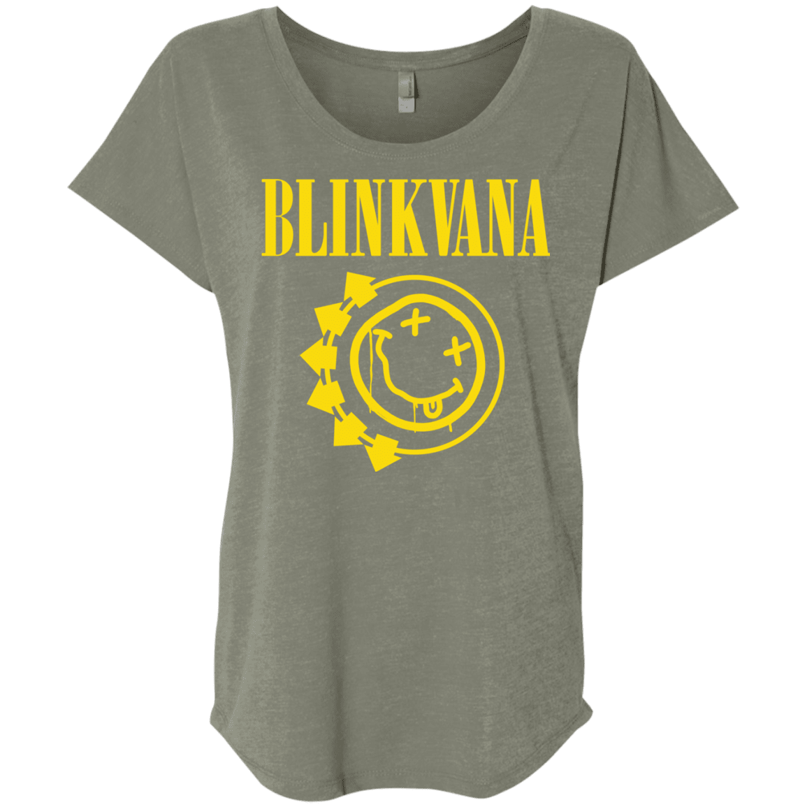 T-Shirts Venetian Grey / X-Small Blinkvana Triblend Dolman Sleeve