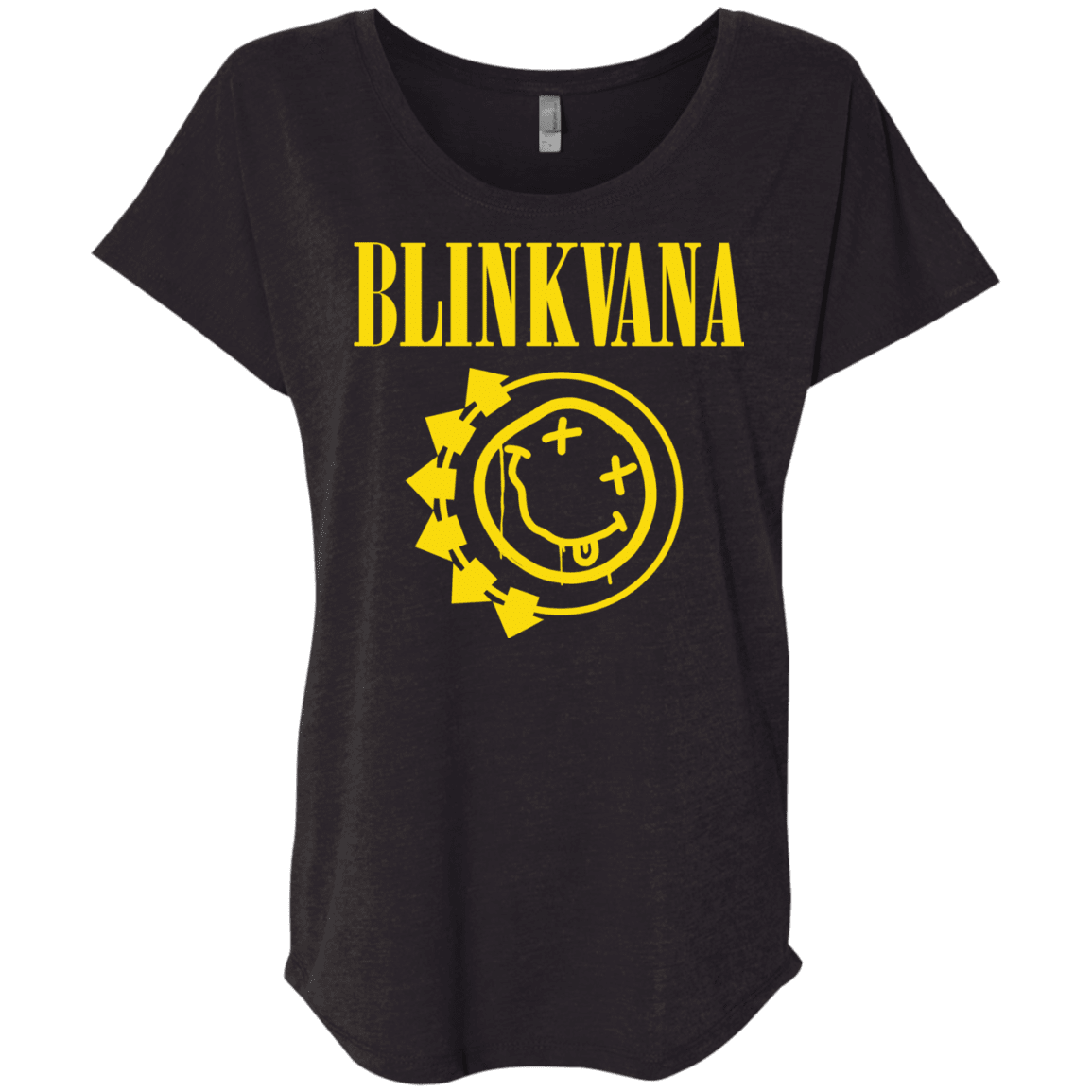 T-Shirts Vintage Black / X-Small Blinkvana Triblend Dolman Sleeve