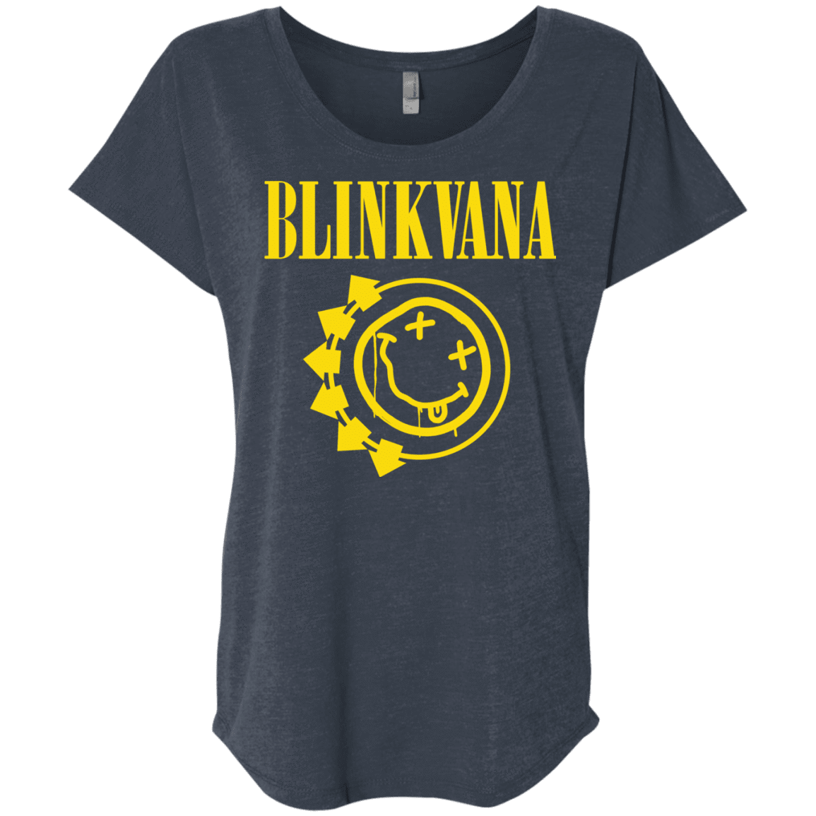 T-Shirts Vintage Navy / X-Small Blinkvana Triblend Dolman Sleeve