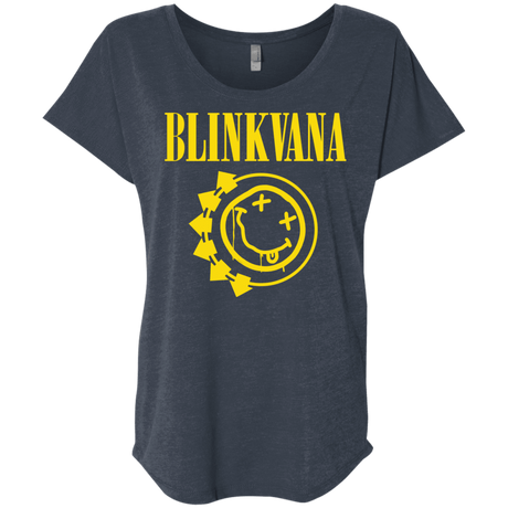 T-Shirts Vintage Navy / X-Small Blinkvana Triblend Dolman Sleeve