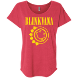 T-Shirts Vintage Red / X-Small Blinkvana Triblend Dolman Sleeve