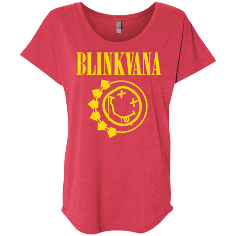 T-Shirts Vintage Red / X-Small Blinkvana Triblend Dolman Sleeve