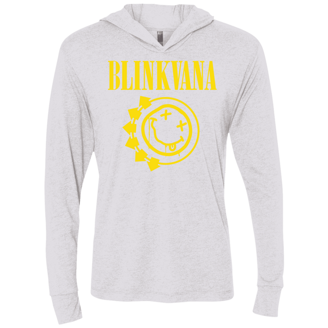 T-Shirts Heather White / X-Small Blinkvana Triblend Long Sleeve Hoodie Tee
