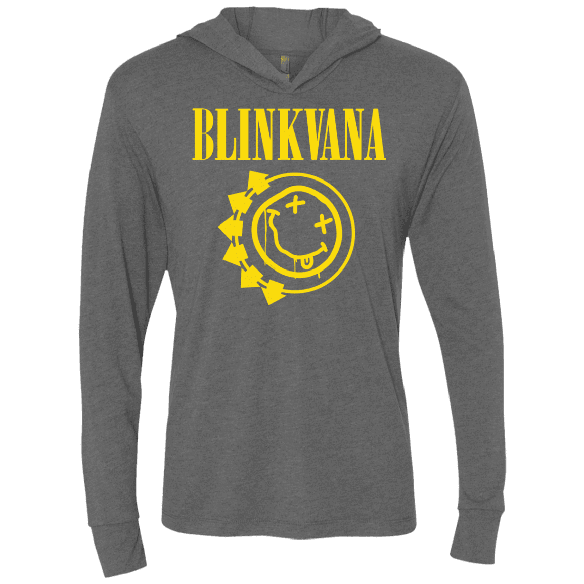 T-Shirts Premium Heather / X-Small Blinkvana Triblend Long Sleeve Hoodie Tee