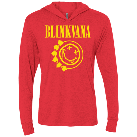 T-Shirts Vintage Red / X-Small Blinkvana Triblend Long Sleeve Hoodie Tee
