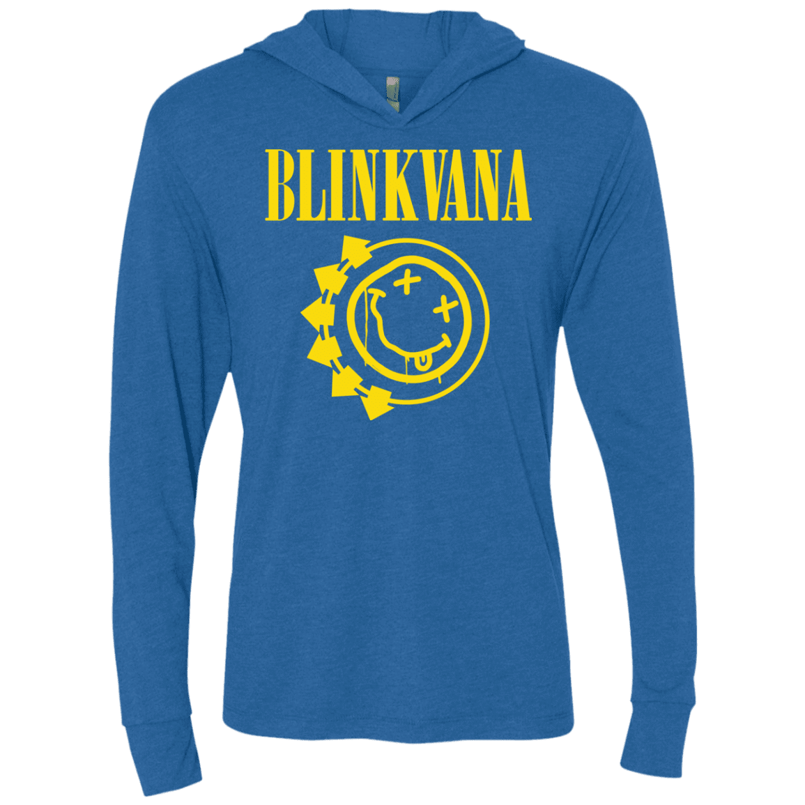 T-Shirts Vintage Royal / X-Small Blinkvana Triblend Long Sleeve Hoodie Tee