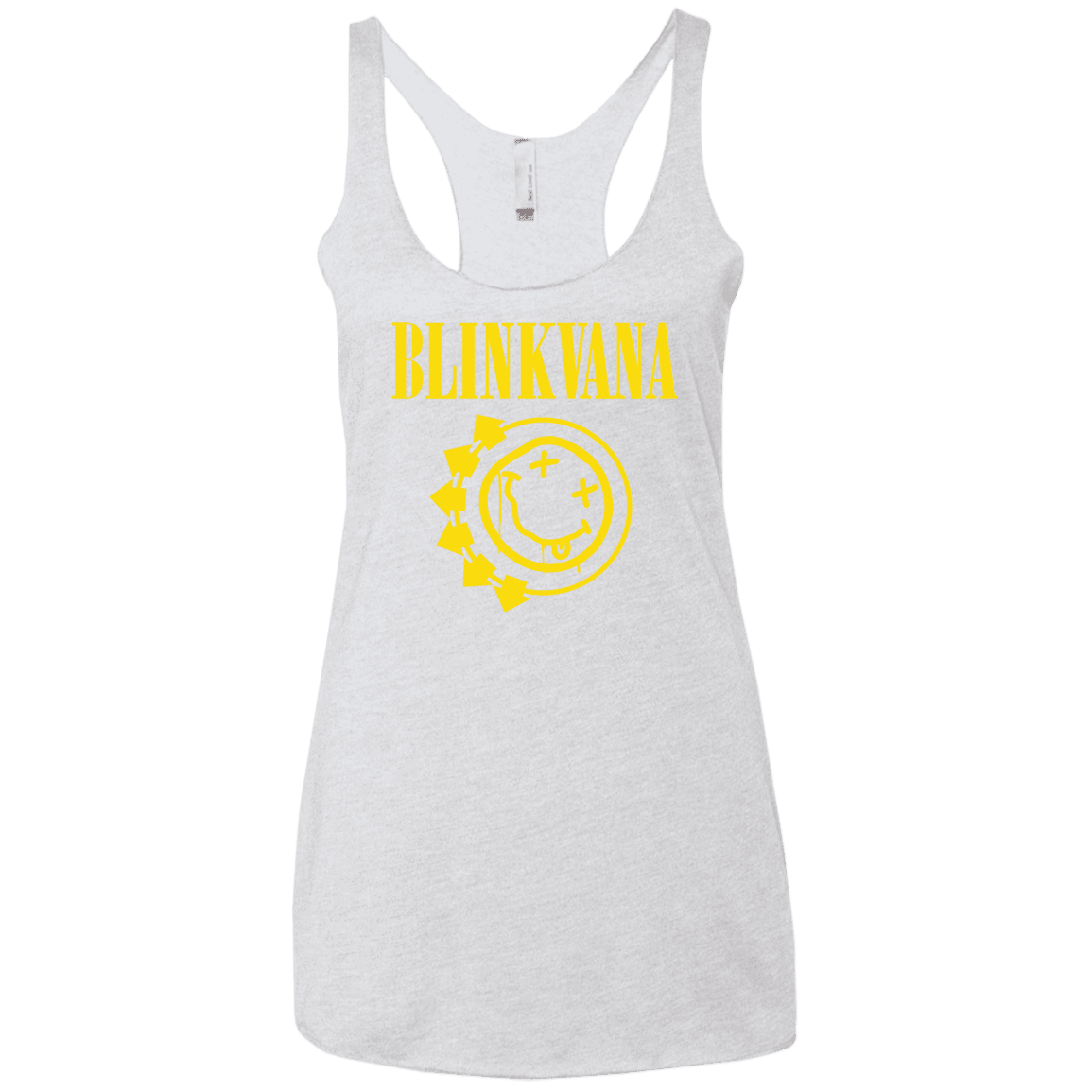 T-Shirts Heather White / X-Small Blinkvana Women's Triblend Racerback Tank