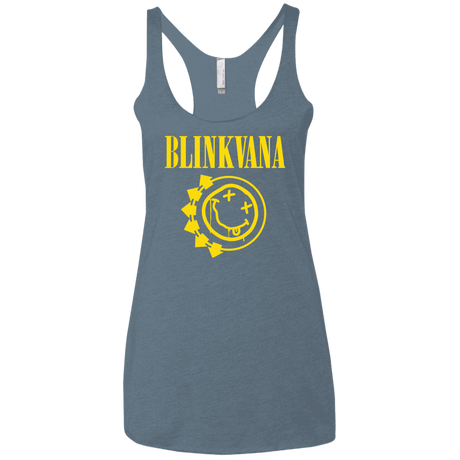 T-Shirts Indigo / X-Small Blinkvana Women's Triblend Racerback Tank