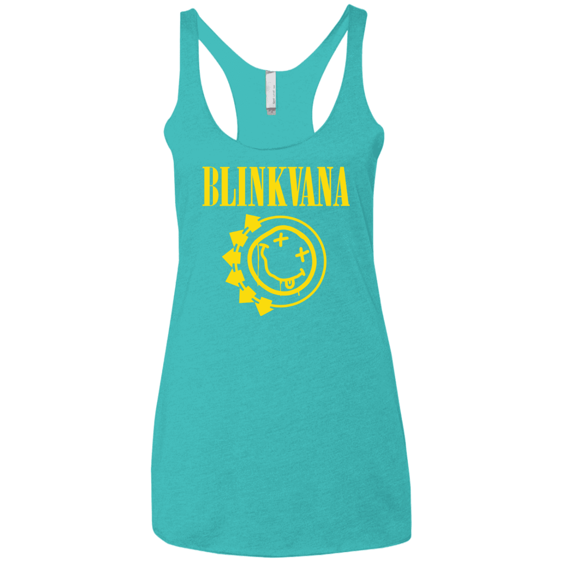 T-Shirts Tahiti Blue / X-Small Blinkvana Women's Triblend Racerback Tank