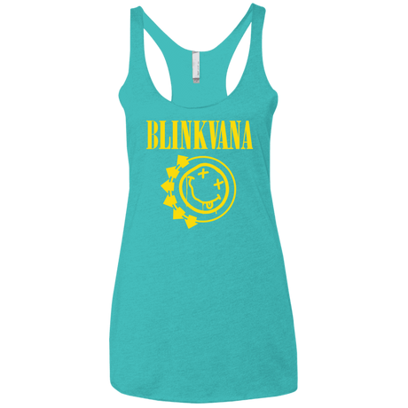 T-Shirts Tahiti Blue / X-Small Blinkvana Women's Triblend Racerback Tank