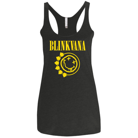 T-Shirts Vintage Black / X-Small Blinkvana Women's Triblend Racerback Tank